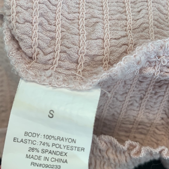 Kendall & Kylie Light Pink Off Shoulder Crop Top - Picture 8 of 8